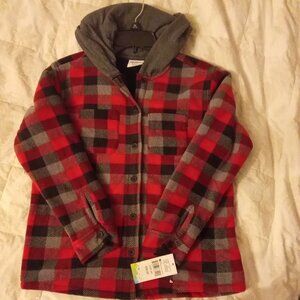 Boys NWT Colorful Planet fleece coat size L 12/14